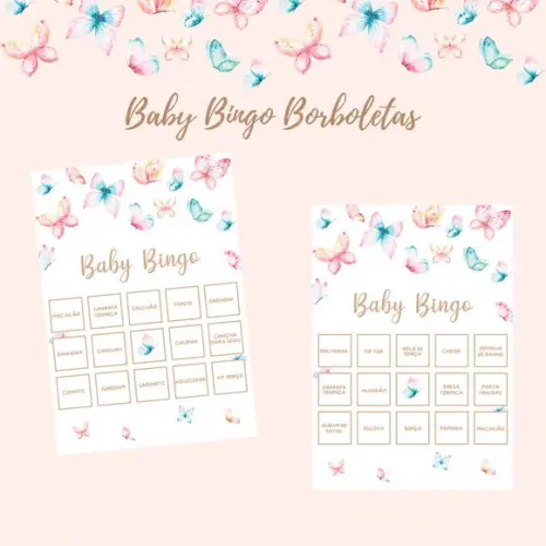 Baby Bingo Borboletas c/ Nome (60 Cartelas) pdf