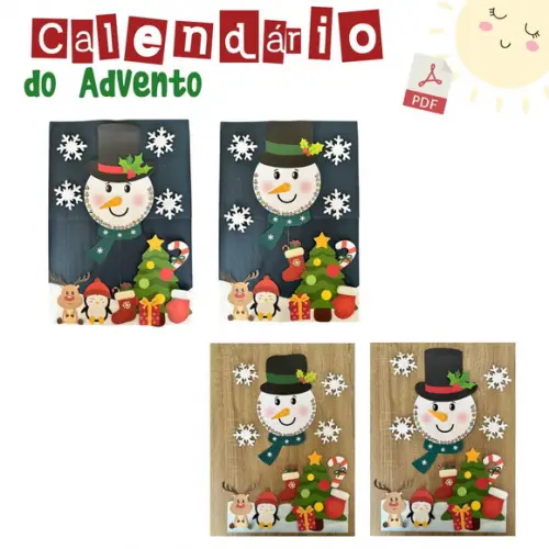 Calendário do Advento Boneco de Neve (pdf)