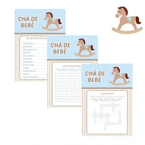Kit Brincadeiras Chá de Bebê Cavalinho -pdf