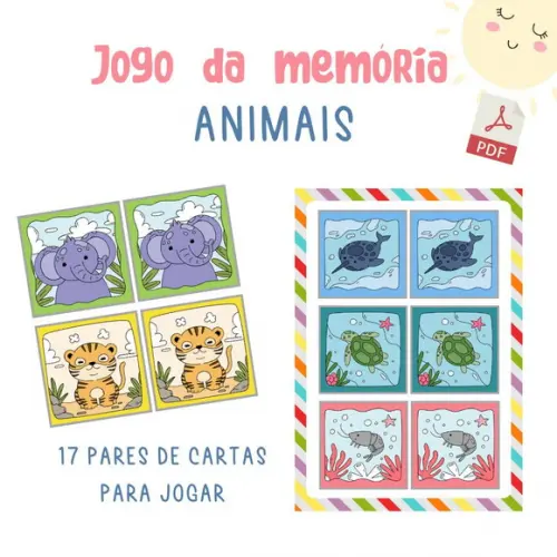 Jogo da Memória Animais (pdf)