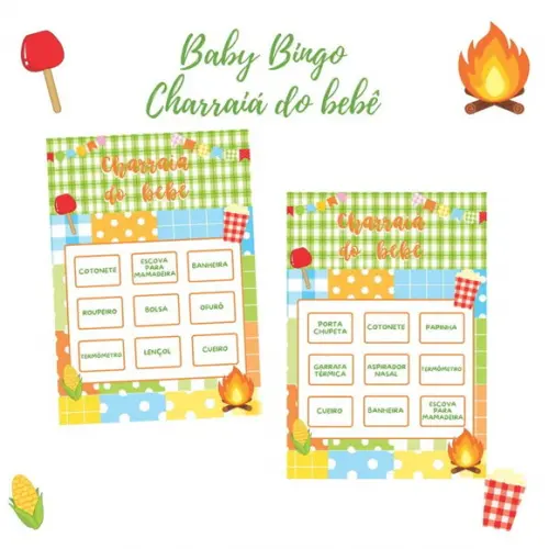 Baby Bingo Charraiá do Bebê C/nome - 100 Cartelas pdf
