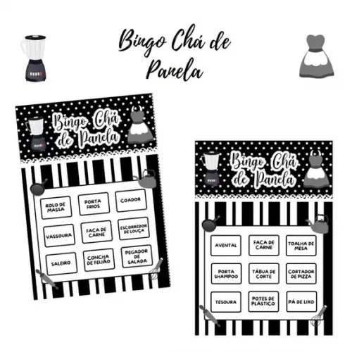 Bingo Chá de Panela C/nome(50 Cartelas) - pdf