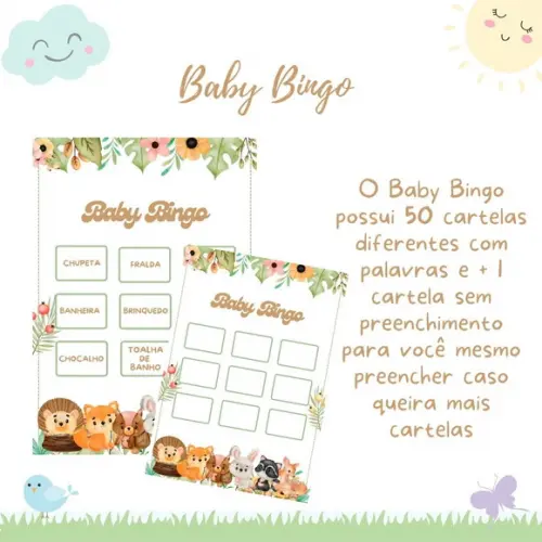 Baby Bingo Bosque (50 Cartelas) - pdf