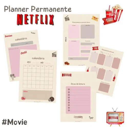 Planner Pessoal Permanente - Netflix (pdf)