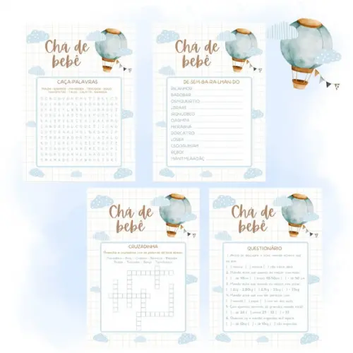 Kit Brincadeiras Chá de Bebê Balão (pdf)