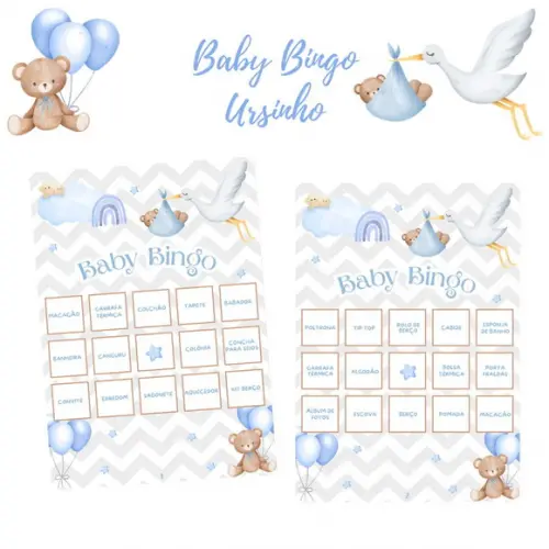 Baby Bingo Ursinho Chevron (60 Cartelas) pdf