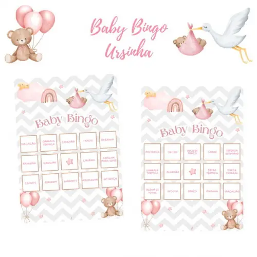 Baby Bingo Ursinha Chevron (60 Cartelas) pdf
