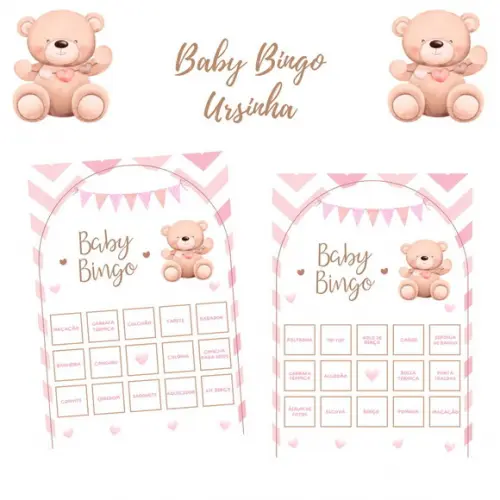 Baby Bingo Ursinha Rosa Chevron (60 Cartelas) pdf