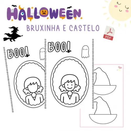 Halloween Bruxinha Divertida (arquivo Pdf)
