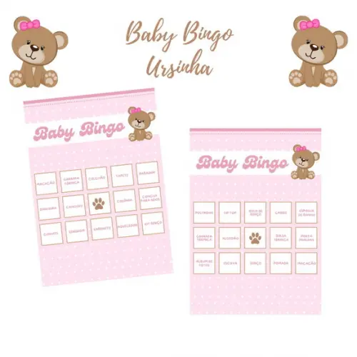 Baby Bingo Ursinha Rosa (60 Cartelas) pdf