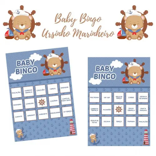 Baby Bingo Ursinho Marinheiro Cute (60 Cartelas) pdf
