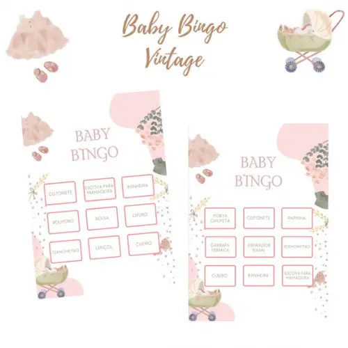 Baby Bingo Vintage (menina) - 100 Cartelas pdf