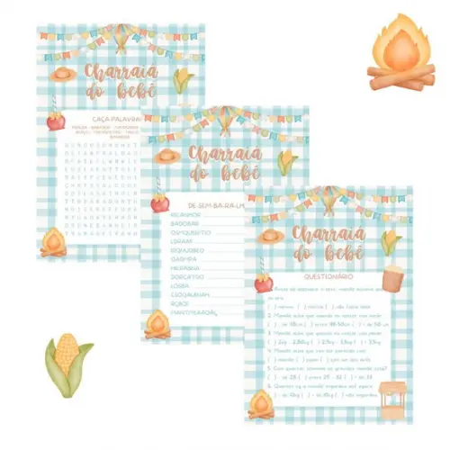Kit Brincadeiras Charraiá do Bebê c/ Nome do Bebê pdf
