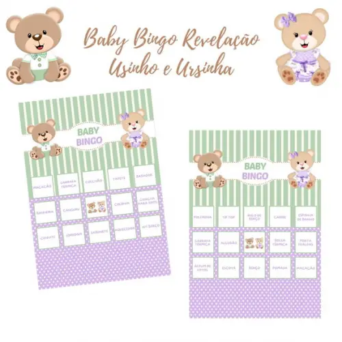 Baby Bingo Revelação Ursinho e Ursinha (60 Cartelas) pdf