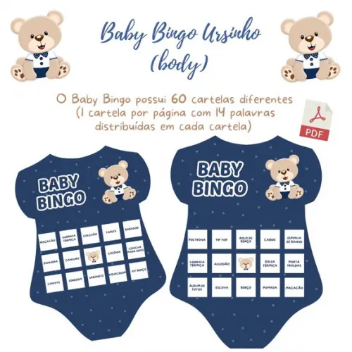 Baby Bingo Ursinho Body (60 Cartelas) pdf