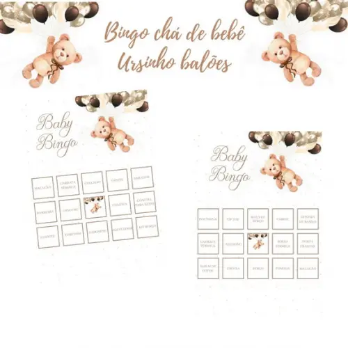 Baby Bingo Ursinho Balões (60 Cartelas) pdf