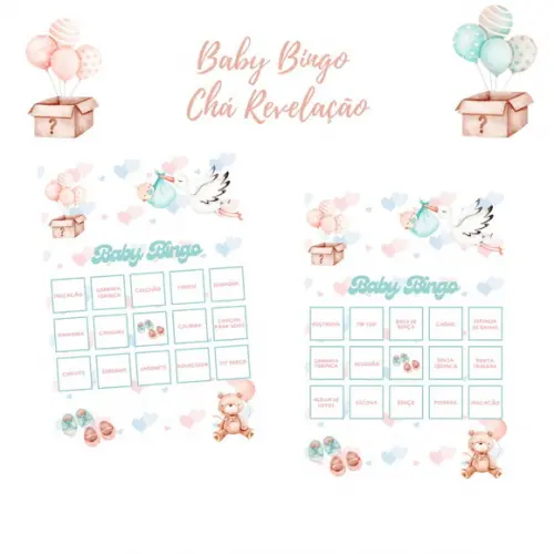 Baby Bingo Chá Revelação (60 Cartelas) pdf