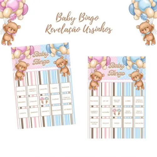 Baby Bingo Revelação Ursinhos Balões (60 Cartelas) pdf