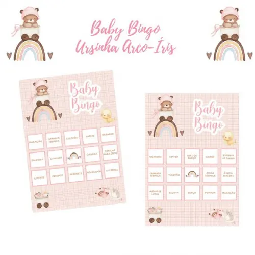 Baby Bingo Ursinha Arco-íris (60 Cartelas) pdf