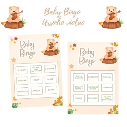 Baby Bingo Ursinho Violão - 100 Cartelas pdf