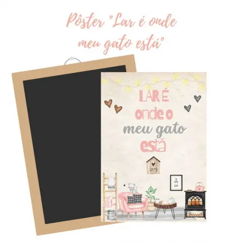 Pôster "lar É Onde Meu Gato Está" (arquivo Digital)