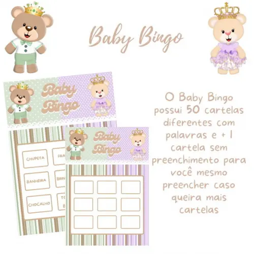 Baby Bingo Ursinho Príncipe e Princesa (50 Cartelas) pdf