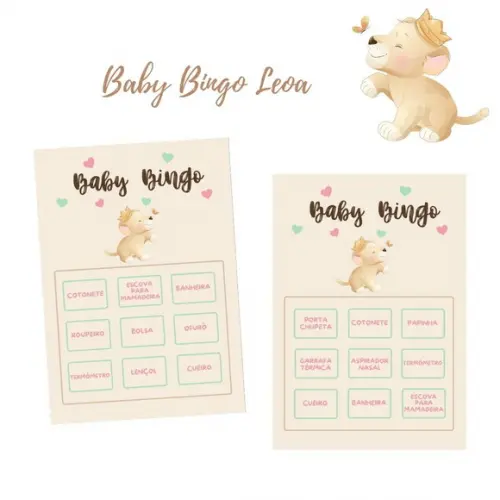 Baby Bingo Leoa - 100 Cartelas pdf