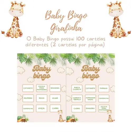 Baby Bingo Girafinha - 100 Cartelas pdf