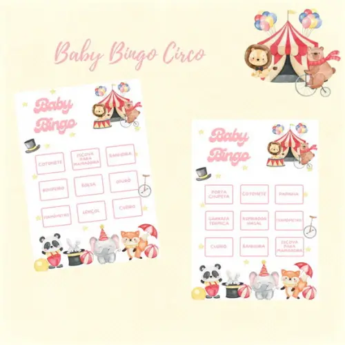 Baby Bingo Circo Rosa - 100 Cartelas pdf