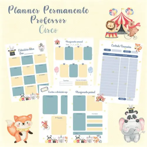 Planner Permanente Professor - Circo (arquivo em Pdf)