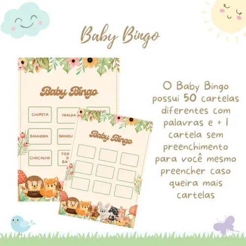 Baby Bingo Bosque (50 Cartelas) - pdf