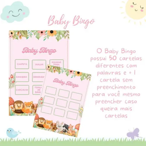 Baby Bingo Bosque - Rosa (50 Cartelas) - pdf