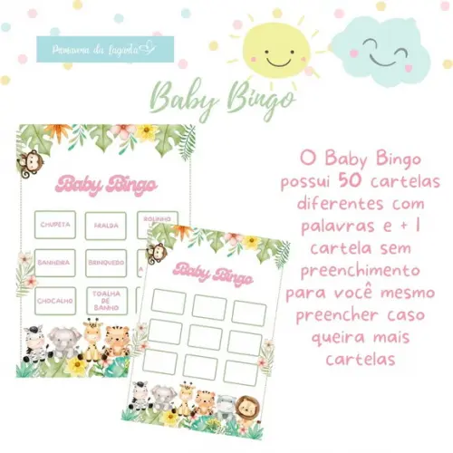 Baby Bingo Safári (50 Cartelas) - pdf