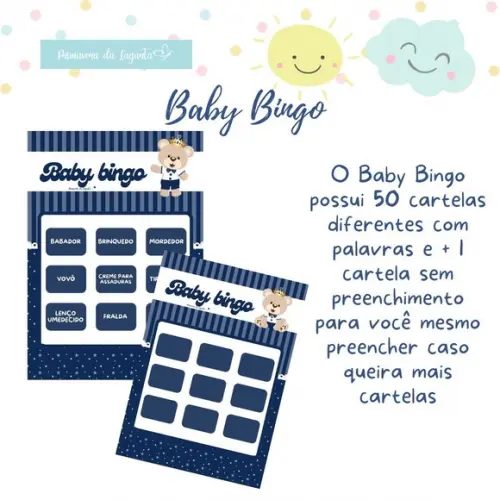 Baby Bingo Ursinho Príncipe 50 Cartelas (pdf)