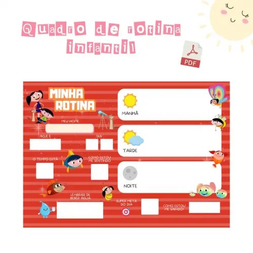 Quadro Rotina Infantil o Show da Luna (digital Pdf)