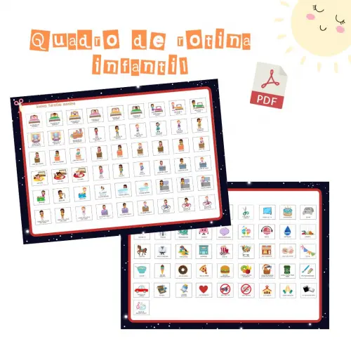Quadro Rotina Infantil Among Us (digital Pdf)