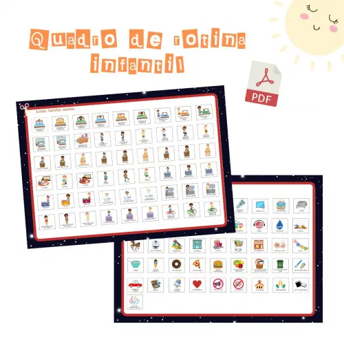 Quadro Rotina Infantil Among Us (digital Pdf)
