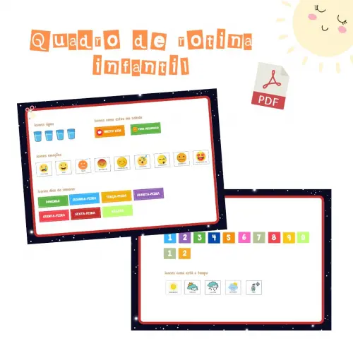 Quadro Rotina Infantil Among Us (digital Pdf)