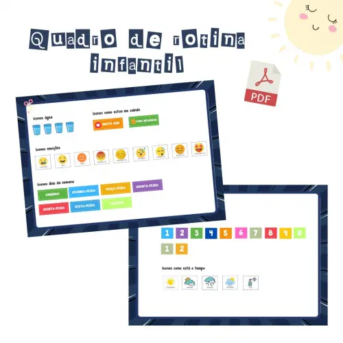 Quadro Rotina Infantil Heróis (digital Pdf)
