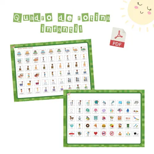 Quadro Rotina Infantil Minecraft (digital Pdf)