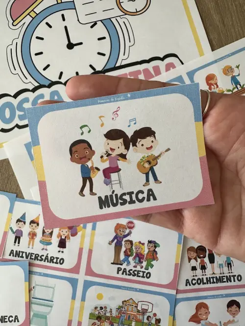 Kit Sala de Aula - Cards Rotina e Combinados (pdf)