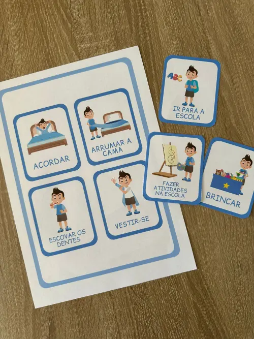 Chaveiro Rotina Infantil Menino 2 (digital Pdf)