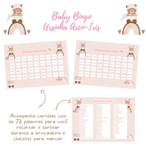 Baby Bingo Ursinha Arco-íris (60 Cartelas) pdf