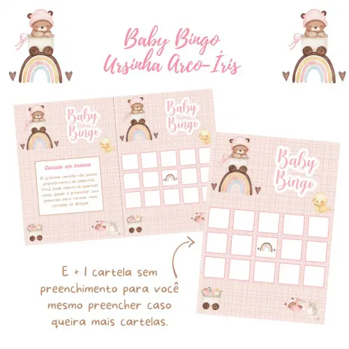 Baby Bingo Ursinha Arco-íris (60 Cartelas) pdf