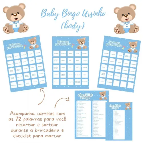 Baby Bingo Ursinho Body Azul Claro (60 Cartelas) pdf