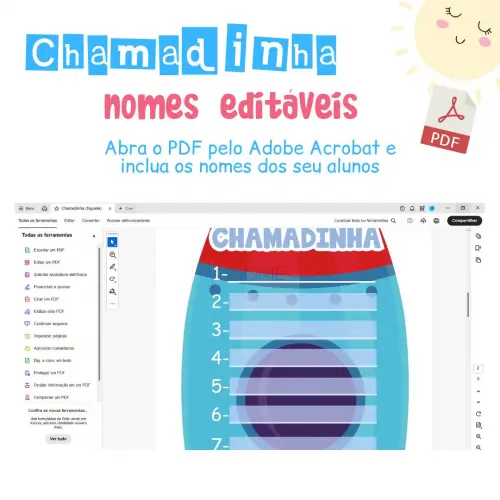 Painel Chamadinha - Foguete (arquivo pdf Editável)