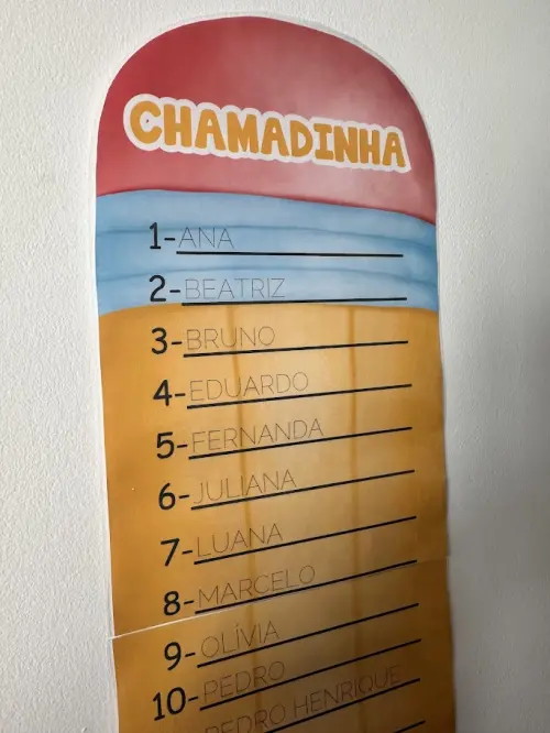 Painel Chamadinha - Lápis (arquivo pdf Editável)
