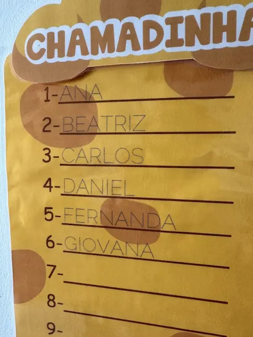 Painel Chamadinha - Girafa (arquivo pdf Editável)