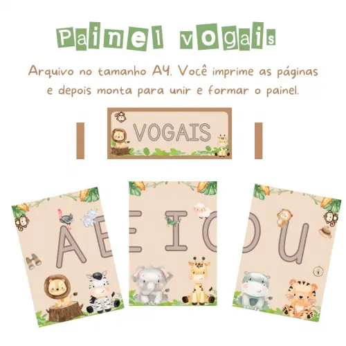 Painel Vogais - Safári (pdf)