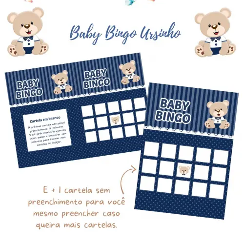 Baby Bingo Ursinho (azul Marinho) (60 Cartelas) pdf